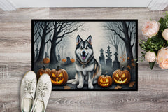 Alaskan Malamute Spooky Halloween Doormat
