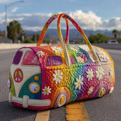 Short Handle Quilted Travel Bag Multipurpose Sports Gym Bag