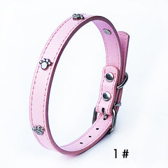 Pack of 10 PU Leather Dog Collars 1.5 inches