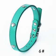 Pack of 10 PU Leather Dog Collars 1.5 inches