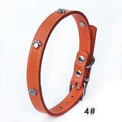 Pack of 10 PU Leather Dog Collars 1.5 inches