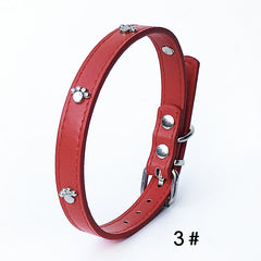 Pack of 10 PU Leather Dog Collars 1.5 inches