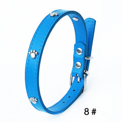 Pack of 10 PU Leather Dog Collars 1.5 inches