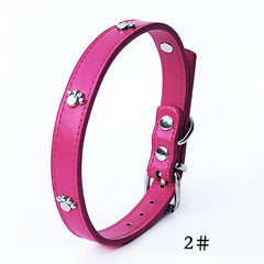 Pack of 10 PU Leather Dog Collars 1.5 inches