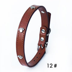 Pack of 10 PU Leather Dog Collars 1.5 inches