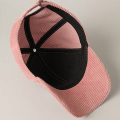 BLESSED 3D Embroidered Corduroy Baseball Cap