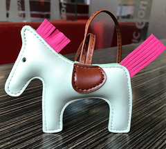 Handmade Leather Pony Keychain And Bag Charm