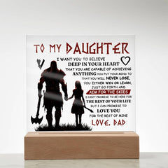 To My Daughter Skies – Acrylic Square