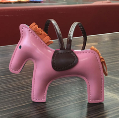 Handmade Leather Pony Keychain And Bag Charm
