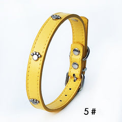 Pack of 10 PU Leather Dog Collars 1.5 inches
