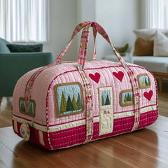 Short Handbag Quilted Travel Sports Gym Bag