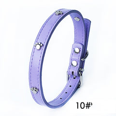 Pack of 10 PU Leather Dog Collars 1.5 inches