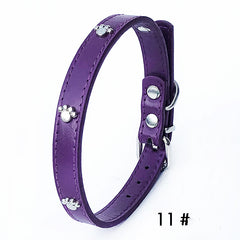 Pack of 10 PU Leather Dog Collars 1.5 inches